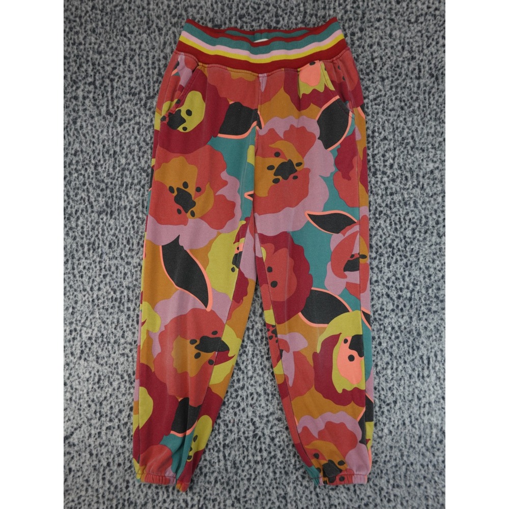 Marine Layer Joggers Womens XS Multi Floral Good Fleece Tapered Pant 15569